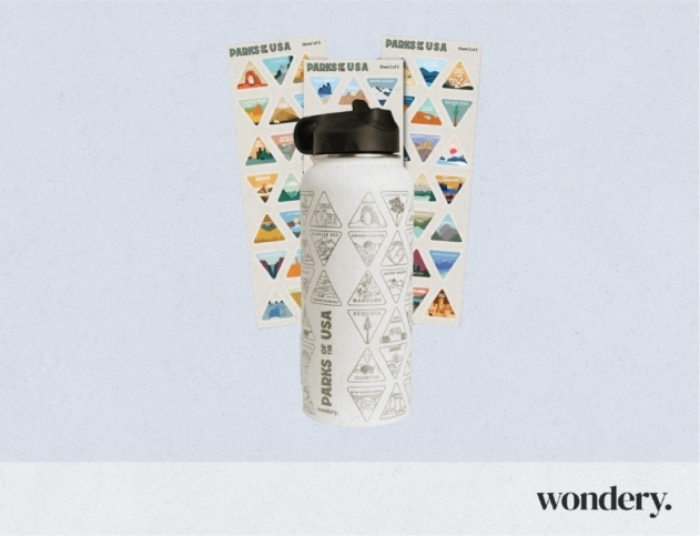 Parks of the USA Bucket List Water Bottle