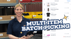 Val in warehouse with Multi Item Batch Picking title